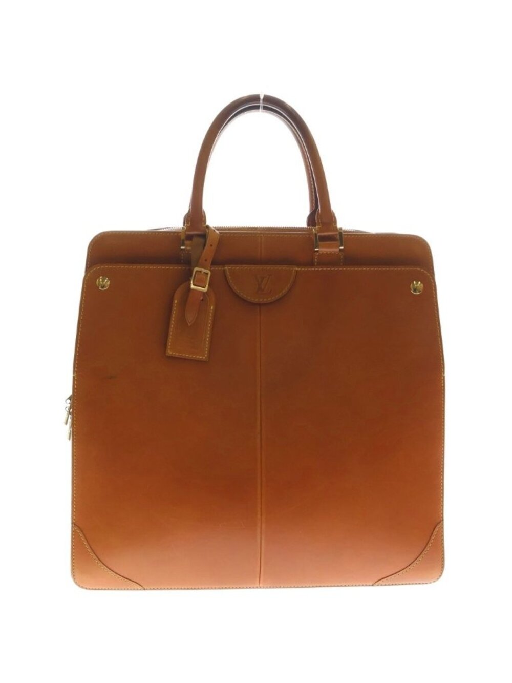 Louis Vuitton Nomad Negev PM Leather Handbag Brown